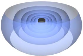 Объемный вторичный акустический излучатель